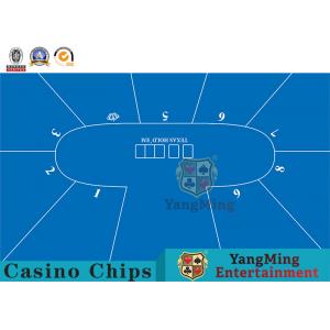 Texas Oval Poker 9-Bit Entertainment Game Professional Waterproof Tablecloth Card Game Tablecloth Manufacturer Design
