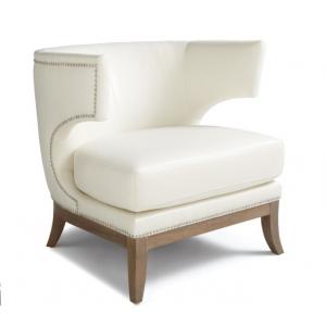 China Nice design upholstered single sofa linen fabric reclining back sofa event wedding cushion sofa supplier