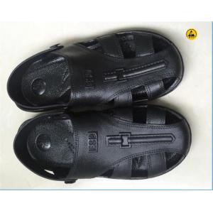China EPA ESD Safety Shoes SPU Sandal Toe Protected 6 Holes Black Blue White Size 36# - 46# supplier