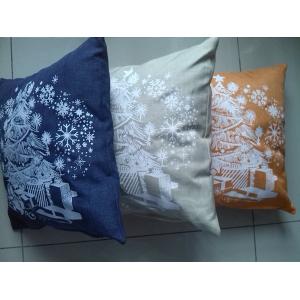 BSCI passed-Fashionable cushion cover with Christmas tree design printed.