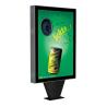 China highway standing LED screen static lightbox with triangle structure stand wholesale