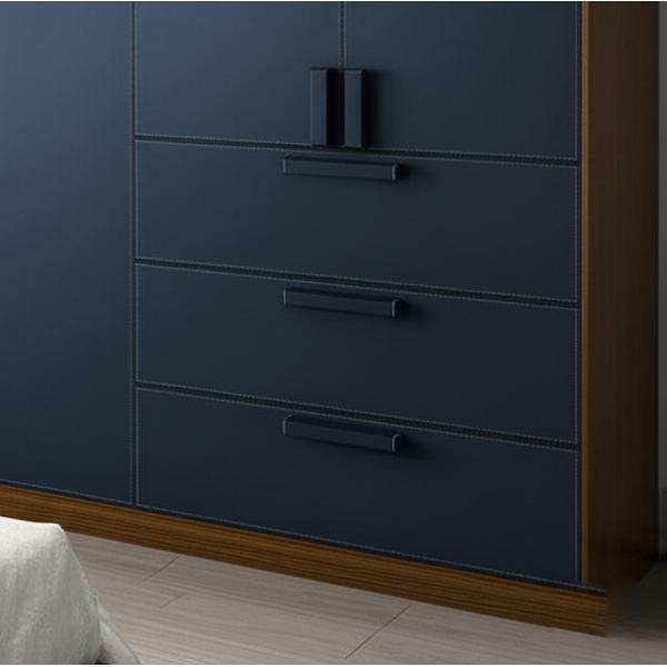 China MJWHD Customizable Wardrobe Drawer Front Panel CYDP-003 - ENF Grade MDF/Particleboard, Eco-Friendly PVC Leather, Edge-Banded, Hardware Handle wholesale