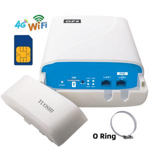 China Waterproof POE Power Wifi Wireless Outdoor CPE SimCard Ethernet Port 4G LTE Router for CCTV Rural supplier