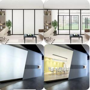 Ultra Clear Laminated Smart Glass , Magic Pdlc Film Glass For Wall