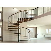 China Apartment Interior Wrought Iron Spiral Staircase House / Office Application on sale