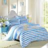 China Kids Bedroom Home Bedding Sets Environmentally Friendly Blue / Black And White Striped Bedding wholesale