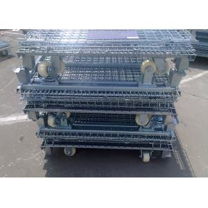China Foldable Stainless Wire Mesh Cages  ,  Galvanized Wire Mesh Storage Containers supplier