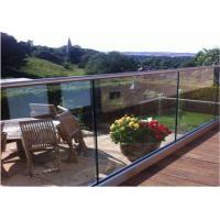 China Aluminum External Frameless Glass Balustrade Channel Modern Handrail Design on sale