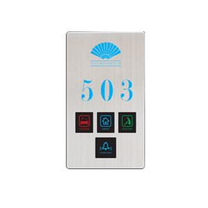 ABS Door Lock Accessory DND Panel With Doorbell Black / Brown Color