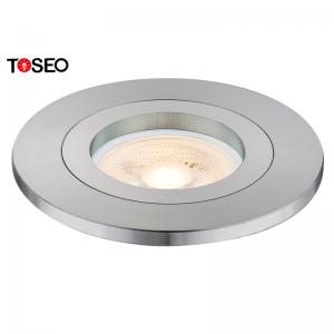 China 68mm Round LED Ceiling Lamp White Pure Aluminium Gu10 3W LED Spotlight supplier