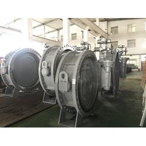 DN1200 Size Double Flanged Gear Box Operator Marine Butterfly Valve