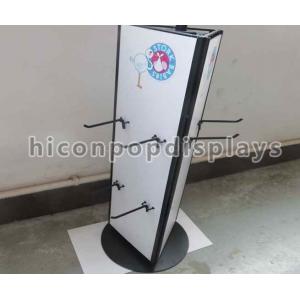 Rotating Tabletop Display Stand , Three Sided Pyramid Display Stand