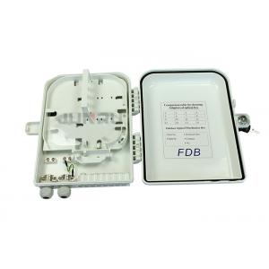 Ftth Outdoor Distribution Box, Fibre Optic Distribution Box white PC+ABS material
