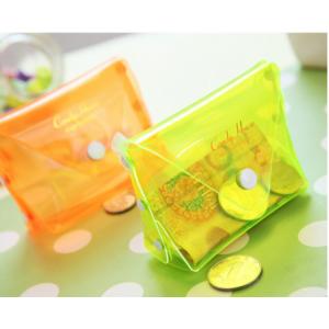 China Transparent Waterproof 	EVA Cosmetic Bag Candy Colour For Pocket Coin supplier
