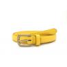 Yellow 20mm Women's Fashion Leather Belts For Pants