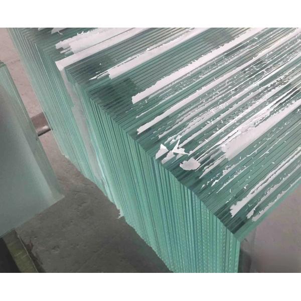 UV Protected Impact Clear Tempered Laminated Flat Glass With Customized Edges