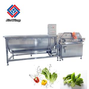 China Vegetable Fruit Lettuce Cabbage Bubble Washing Machine With Ozone 60HZ wholesale