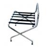 China Back Rest Hotel Style Luggage Rack / Black Hotel Luggage Stand With Feet wholesale