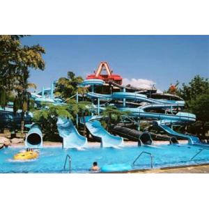 China Funny Water Sport Games Fiberglass Water Slides for Kids' Water Playground 20m ~ 30m Length supplier