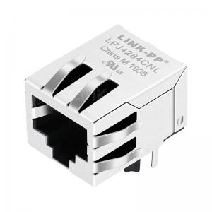 RJP-003TC1 Compatible LINK-PP LPJ4284CNL 10/100 Base-T POE Connector RJ45 Magnetics Jack With Rectifier Diode One Port Tab Down Without Led