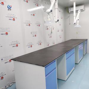 Modern Lab Workstation Bench Wall Mounted Island Countertop For Testing