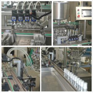 China Various Cosmetic Bottles Auto Liquid Filling Machine  304 Stainless Steel Material supplier