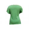 China Ladies Short Sleeve T Shirts , Womens Green Shirt Blouse Hollow Embroidery Lace Inside wholesale