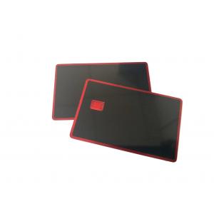 Mirror Gold Sliver Red Black Blank Metal Credit Card With Chip Slot