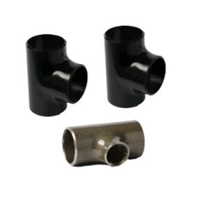 China Equal Black Painting 15CrMo Carbon Steel Pipe Tee Connecting Pipes wholesale