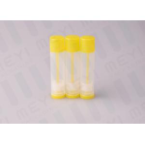 China Yellow 0.15 OZ PP Cute Round Empty Chapstick Tubes Small Size For Daily Use supplier
