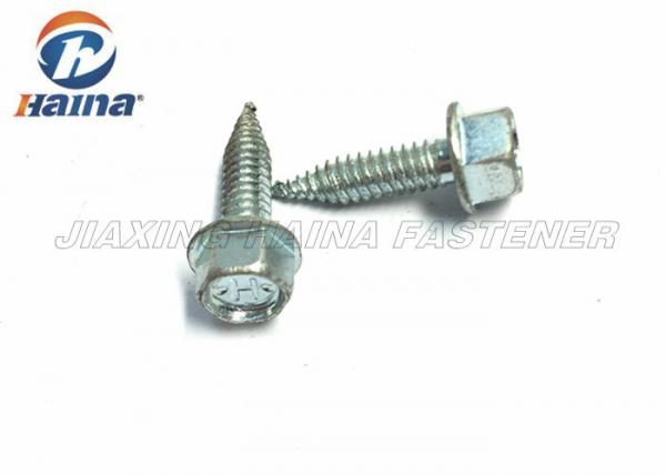 DIN 7976 Zinc Plated Carbon Steel Hex Head Self Tapping Screws For Automobile