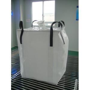 China Circular / Tubular 1 ton bulk bags , Type A square bottom Soybean peanut bag storage bags supplier