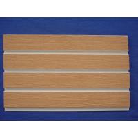 China Wood Grain Smooth Cellular PVC Slatwall Display Panels With Long Life Time on sale