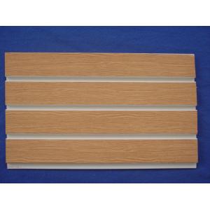 Wood Grain Smooth Cellular PVC Slatwall Display Panels With Long Life Time