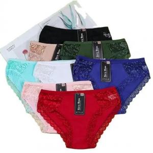                  Factory Direct Sale Custom Brand New Fashion Women&prime;s Cotton Underwear Women Panties Sexy Lace Cotton Underwear             