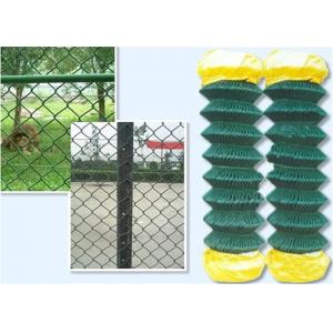 3.5mm 6 Ft X 50 Ft Chain Link Fence Animal Protection Green Pvc Coated