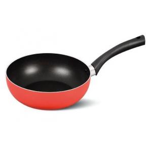 China 30cm Nonstick Deep Induction Wok Pan With Silicon Handle supplier