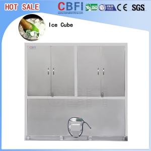 China Large Production Ice Cube Machine / Water Cooled Ice Maker Stainless Steel 304 supplier