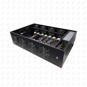 video card for mining Desktop computer set with 8 quiet fans,cpu and PSU open silent case 8 gpu frame chassis
