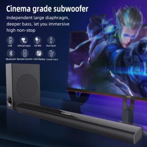100W Wireless Bluetooth Soundbar With Subwoofer Cinema Grade  ABS Material