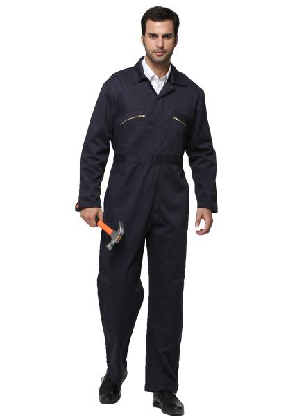 Industrial Uniforms Mens Work Overalls With Multi Functional Pockets 65% P 35% C