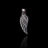 Fashion Plain Silver Pendant / Real 925 Silver Feather Pendant For European