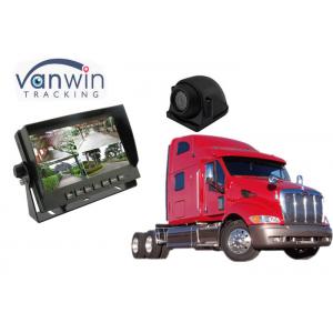 China Quad Split Car TFT LCD Monitor 4 Channels With Built - In DVR Video Recording supplier