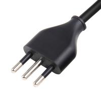 China Black Italy Power Cord 3 Pin Plug To IEC 320 C5 Extension Cable For Computer on sale