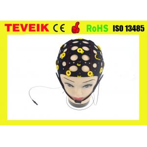 China Black Tin Electrode EEG electrode cap, 20 leads separating EEG hat supplier