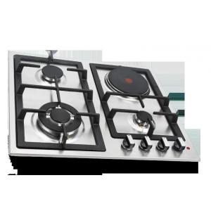 Built In Combined Gas And Electric Hob Stainless Steel Surface Material