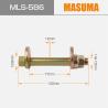 2006-2011 MLS-586 MASUMA Cerrojo de acero 4013A082 4013A097 4013A187 para el MITSUBISHI MONTERO V87W