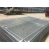 Carbon Steel Pipe Temporary Chain Link Fence Metal Fence Panels 6'X9.5' 2⅜"X2⅜"