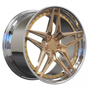 Heavy Duty Light 2-PC Forged Aluminum Alloy Rims 20 21 Inch For Sport Cars