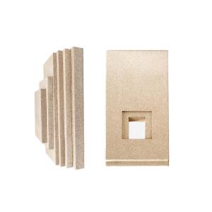 China Painel isolante 0.11-0.29W/M.K refratário com composição química SiO2 supplier